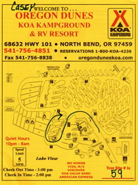 KOA Site Map