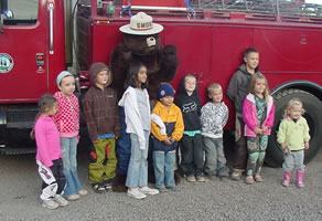 Smokey The Bear at Oregon Dunes KOA